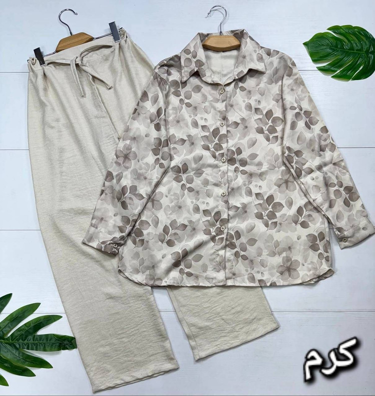 ست مانتو شلوار ونوس 😍✅10483الیشکا