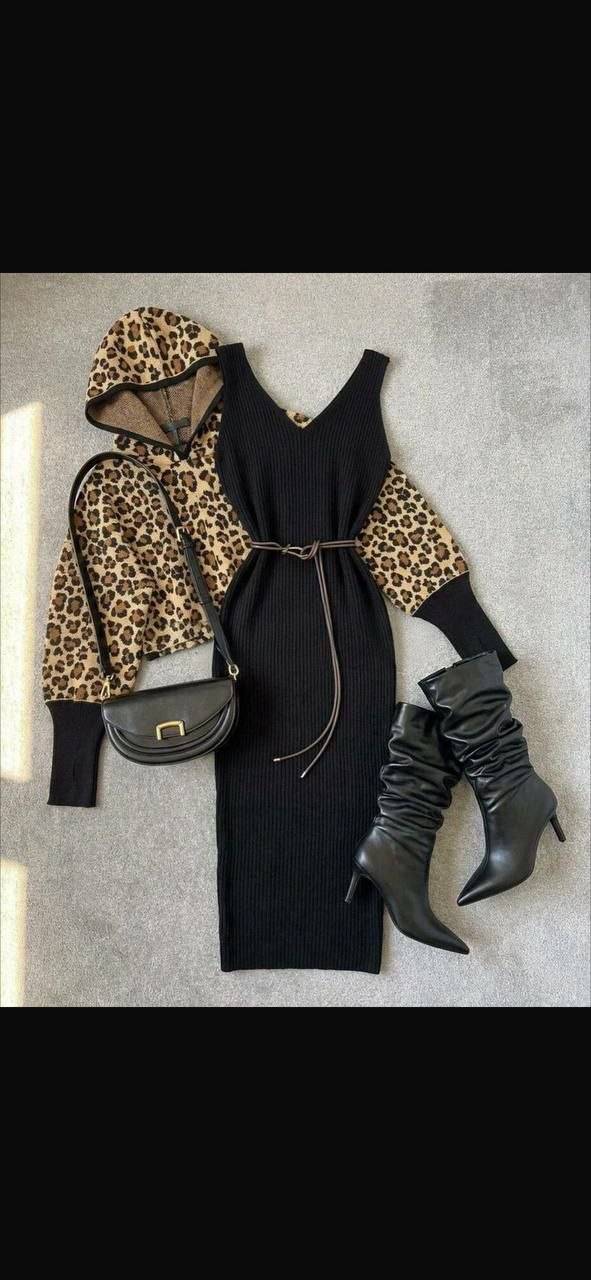 رویه و سارافون پلنگی نبات💕💞کد 792 آدرا