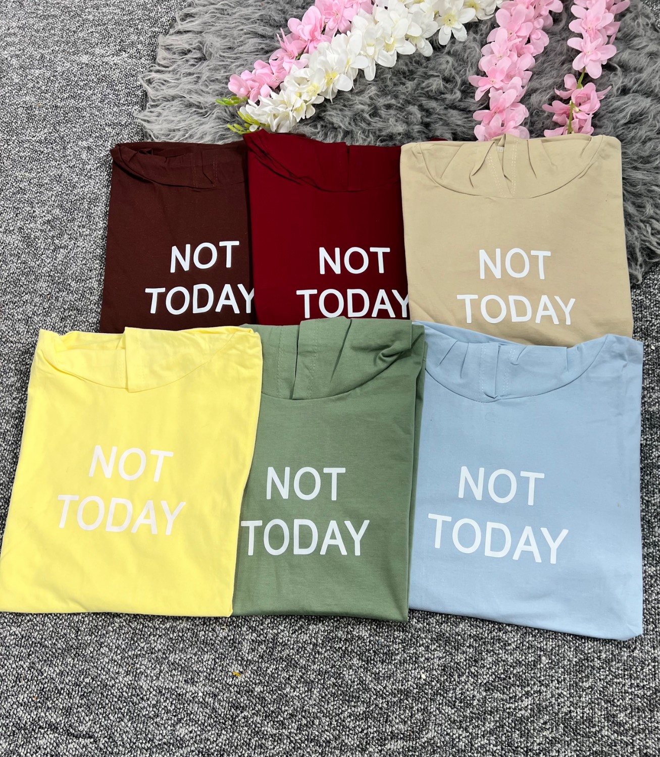 تیشرت کلاهدار Not در رنگبندی 🥰🥰کد۱۳۵۹۰ راش
