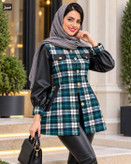 مانتو ترکیبی شاکمن زیبا و جذاب 😍🌺25898شایسته