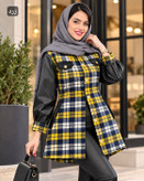 مانتو ترکیبی شاکمن زیبا و جذاب 😍🌺25898شایسته