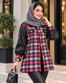 مانتو ترکیبی شاکمن زیبا و جذاب 😍🌺25898شایسته