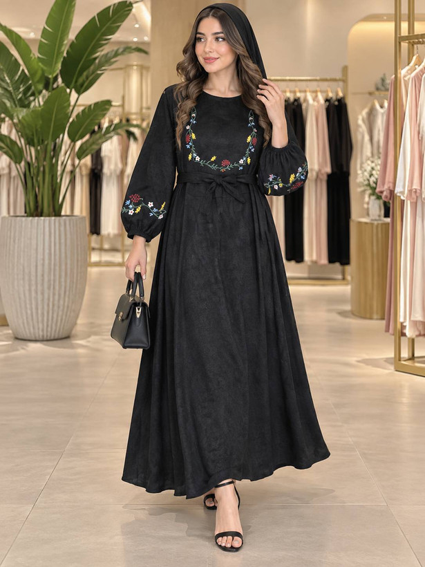 کفتان گلدوزی گلبرگ پاییزه🌿 با کیفیت عالی ✅ والی26112