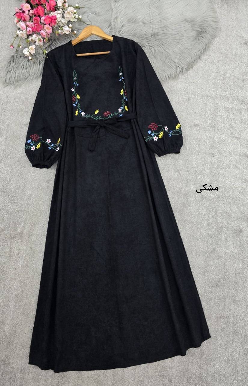 کفتان گلدوزی گلبرگ پاییزه🌿 با کیفیت عالی ✅ والی26112