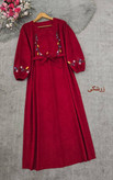 کفتان گلدوزی گلبرگ پاییزه🌿 با کیفیت عالی ✅ والی26112