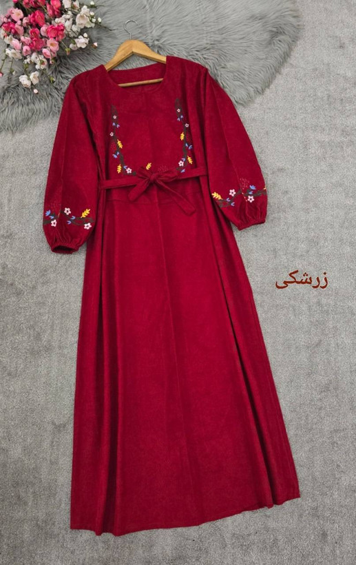 کفتان گلدوزی گلبرگ پاییزه🌿 با کیفیت عالی ✅ والی26112