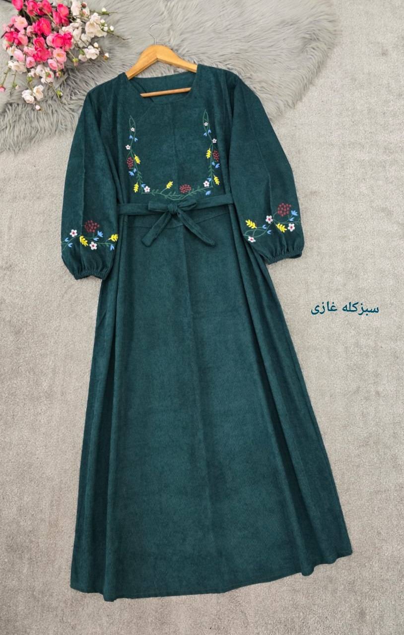 کفتان گلدوزی گلبرگ پاییزه🌿 با کیفیت عالی ✅ والی26112