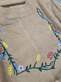 کفتان گلدوزی گلبرگ پاییزه🌿 با کیفیت عالی ✅ والی26112