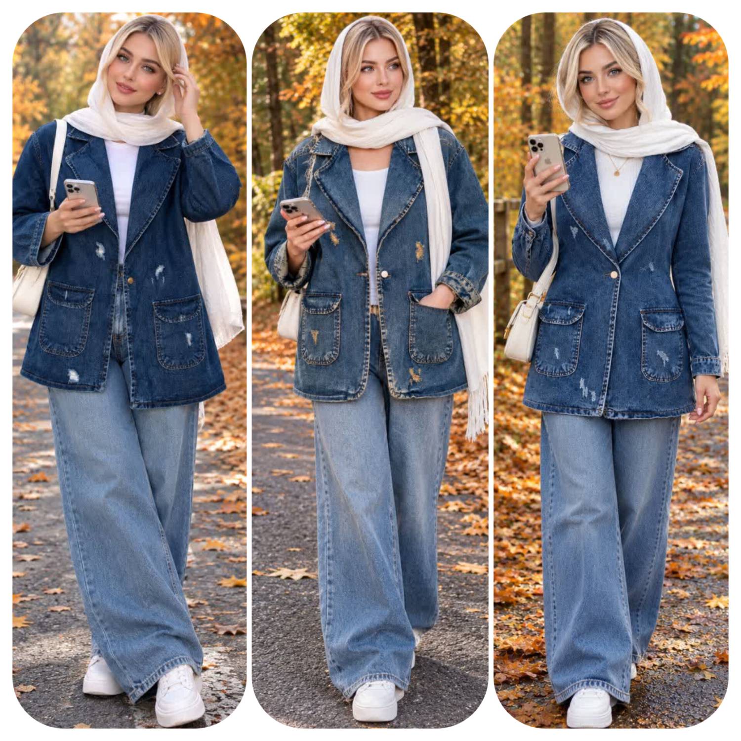 کت جین پروا جین اصلی درجه یک در رنگبندی 😍 😍 کد ۲۶۱۳۱ دل