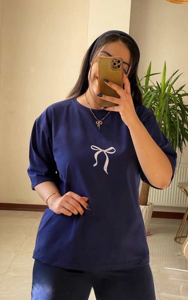 تیشرت پاپیون با جنس نخ پنبه 🛍💯🎀۲۲۷آرشیدا