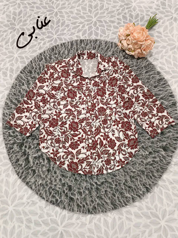 شومیز گل تن در رنگبندی 🎀🎀کد۲۶۲۲۴ دل