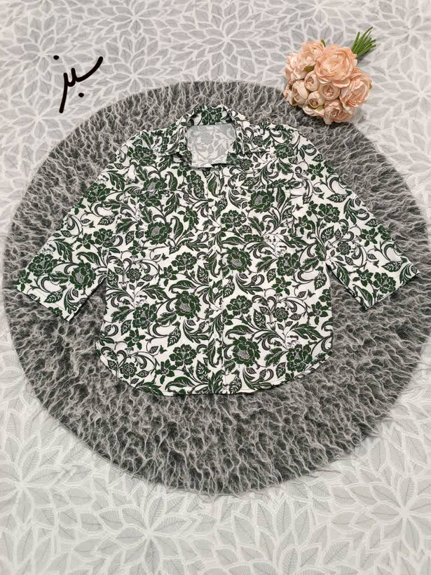 شومیز گل تن در رنگبندی 🎀🎀کد۲۶۲۲۴ دل