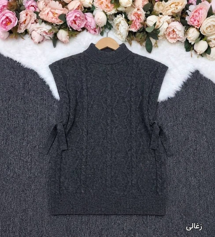 وست بافت یقه اسکی 🎀💞کد 23926 آرات