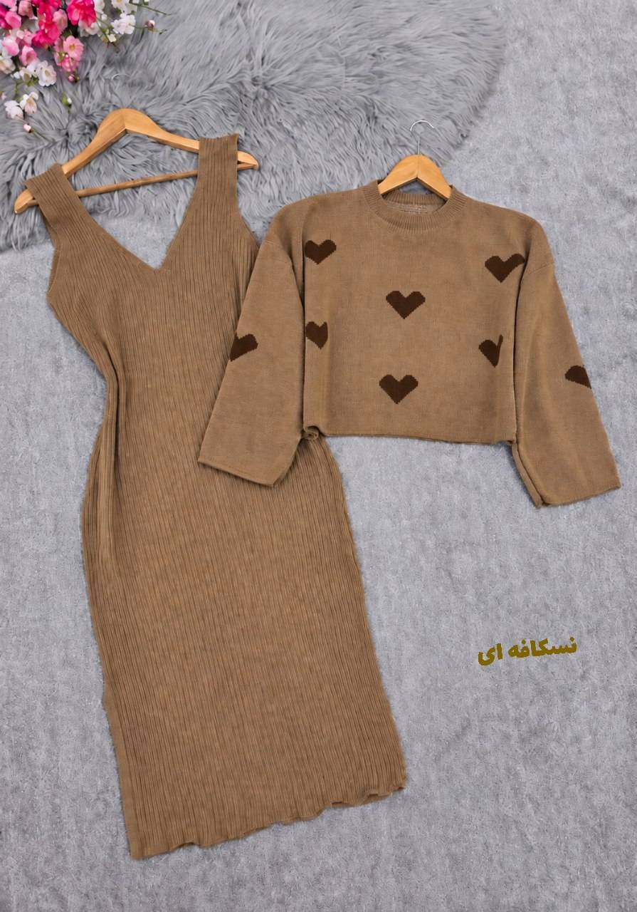رویه و سارافون بافت قلبی ❤️🫀کد 26298 کلا