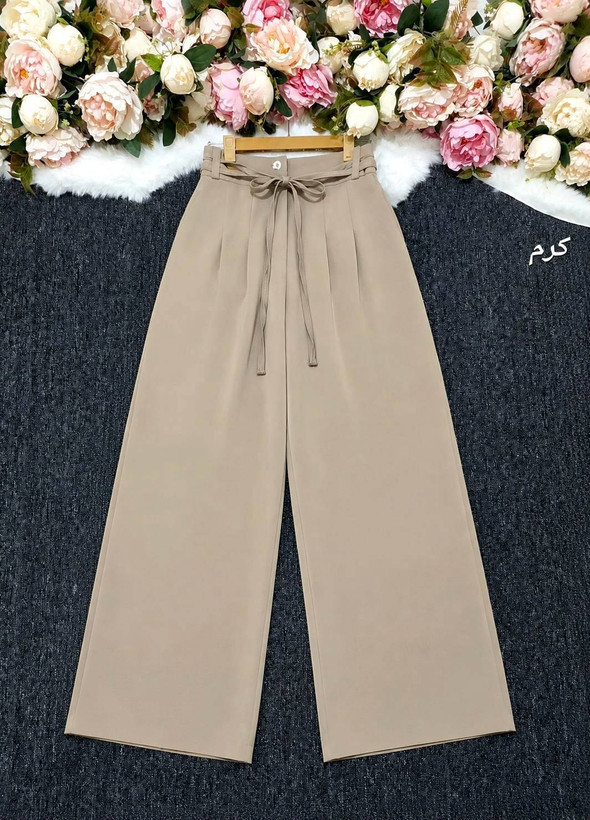 شلوار. فول بگ ریزشی کرپ مورگان😍🌹کد 22290