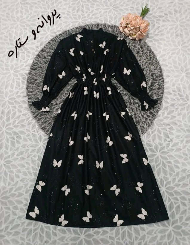 پیراهن پاییزه آبان در رنگبندی 🥰🥰کد ۲۶۰۷۳ دل