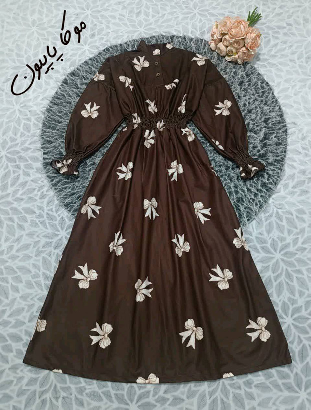 پیراهن پاییزه آبان در رنگبندی 🥰🥰کد ۲۶۰۷۳ دل