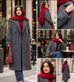 پالتو فوتر مهشاد تکرنگ 🎀🎀کد۲۷۴۵۴ راش