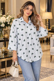 شومیز مانتویی پاپیون 💕🎀کد9452 آرات