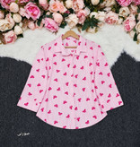 شومیز مانتویی پاپیون 💕🎀کد9452 آرات
