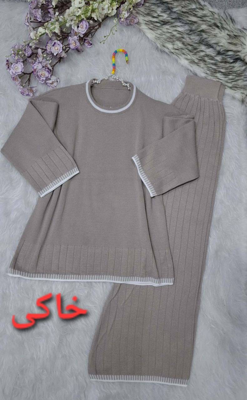 ست بلوز شلوار دندان موشی در رنگبندی 🥰🥰کد۲۷۴۴۲ فار