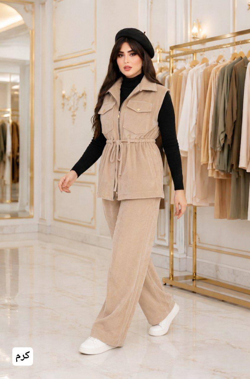 وست و شلوار کبریتی 🎀🫀کد 27523 ناز