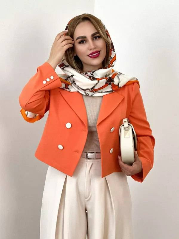 کت و شلوار نارنج 🫀🧡🫀کد 27545 طاها