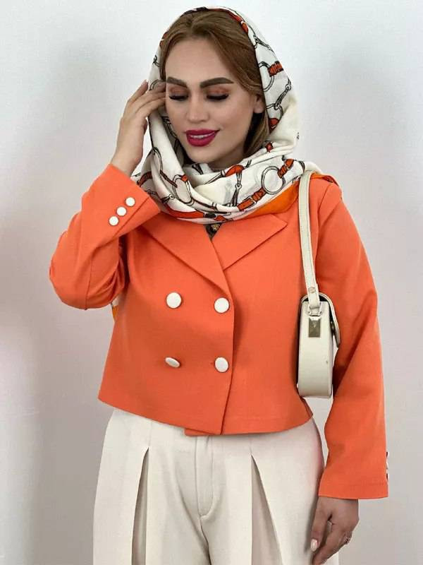 کت و شلوار نارنج 🫀🧡🫀کد 27545 طاها