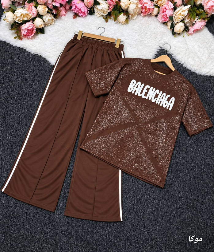 ست تیشرت شلوار balenciaga 😍🎀کد 27526 مد