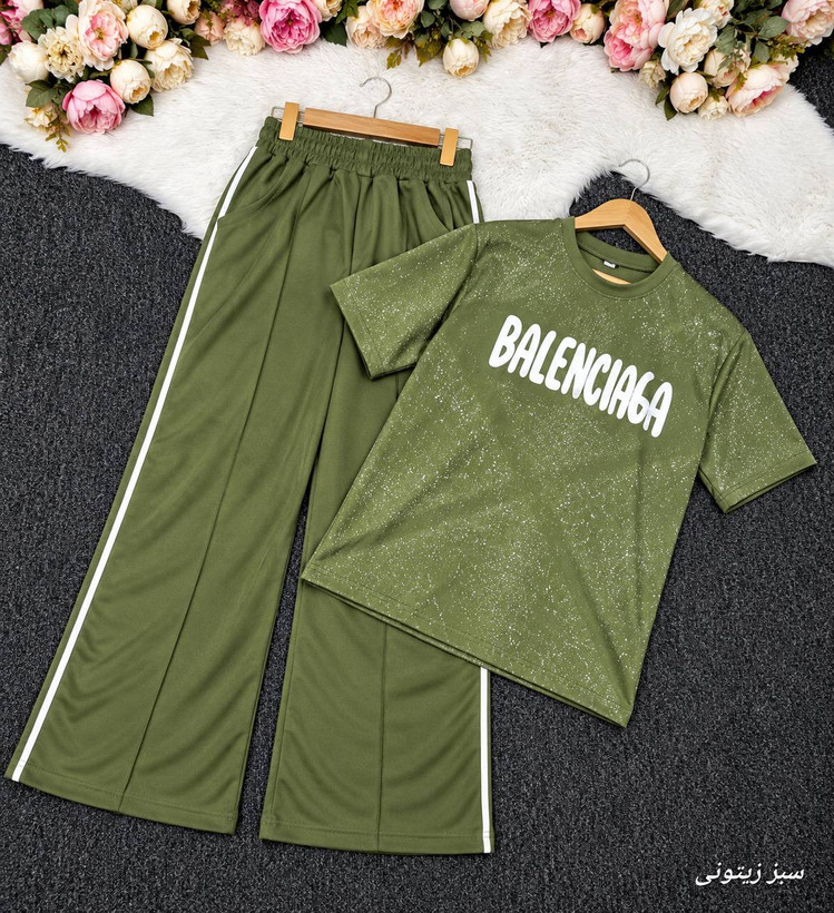ست تیشرت شلوار balenciaga 😍🎀کد 27526 مد