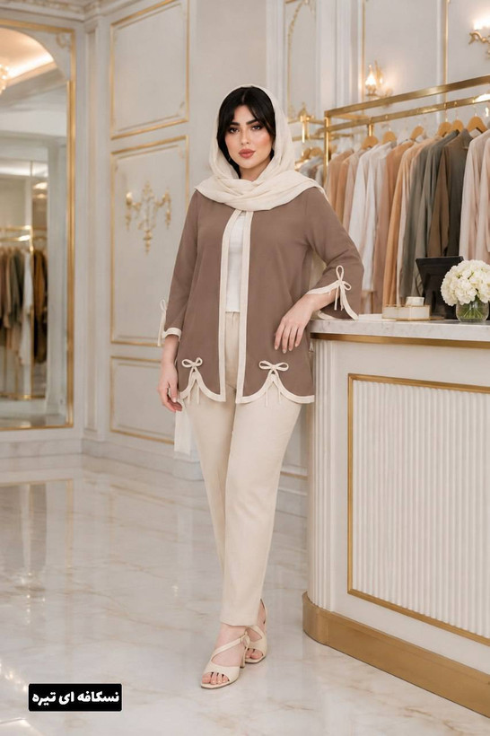 مانتو شلوار نجمه 💞🎀کد 22325 ناز