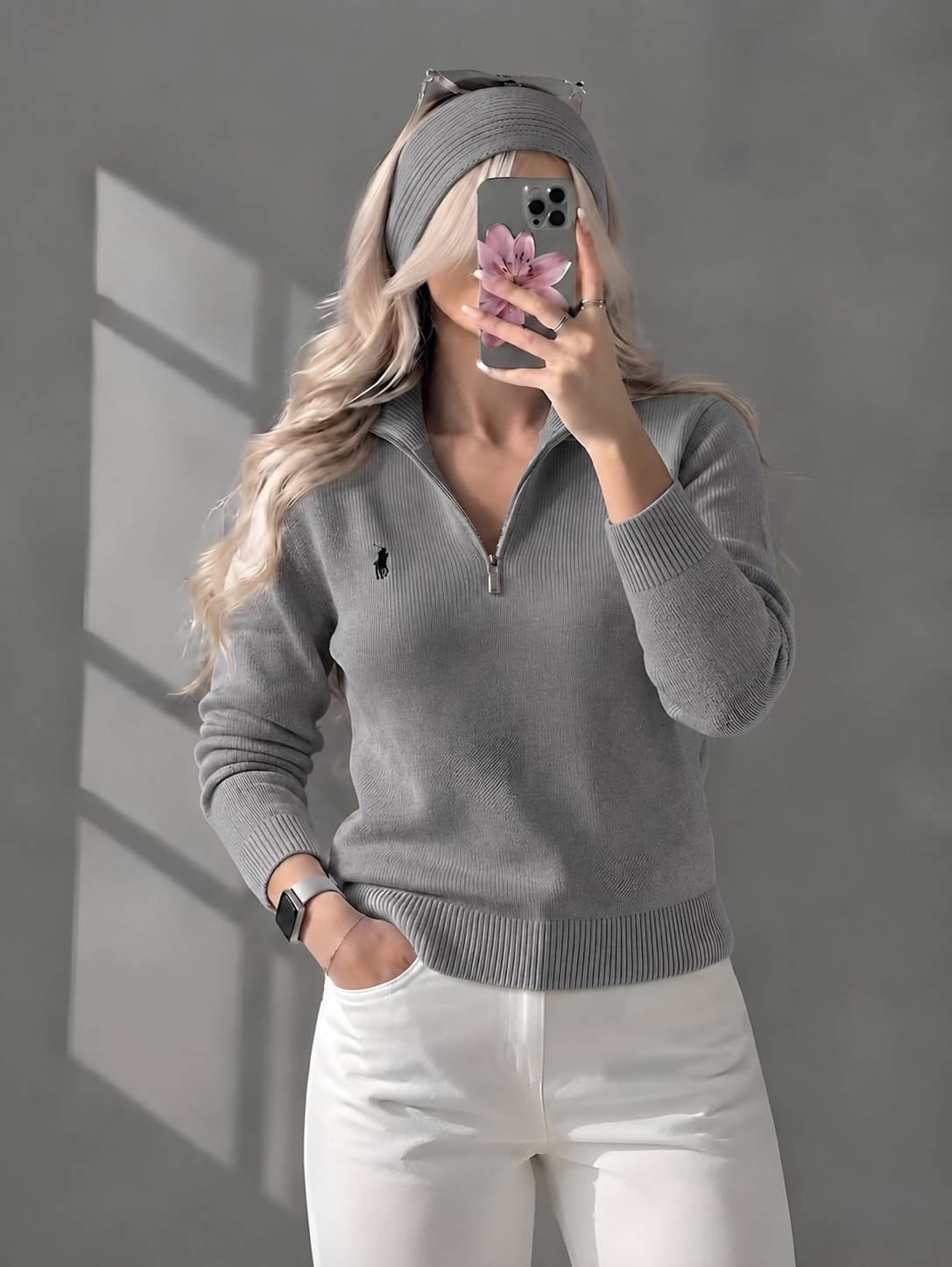 پلوشرت نیم زیپ 🫀😍کد 24720 طاها