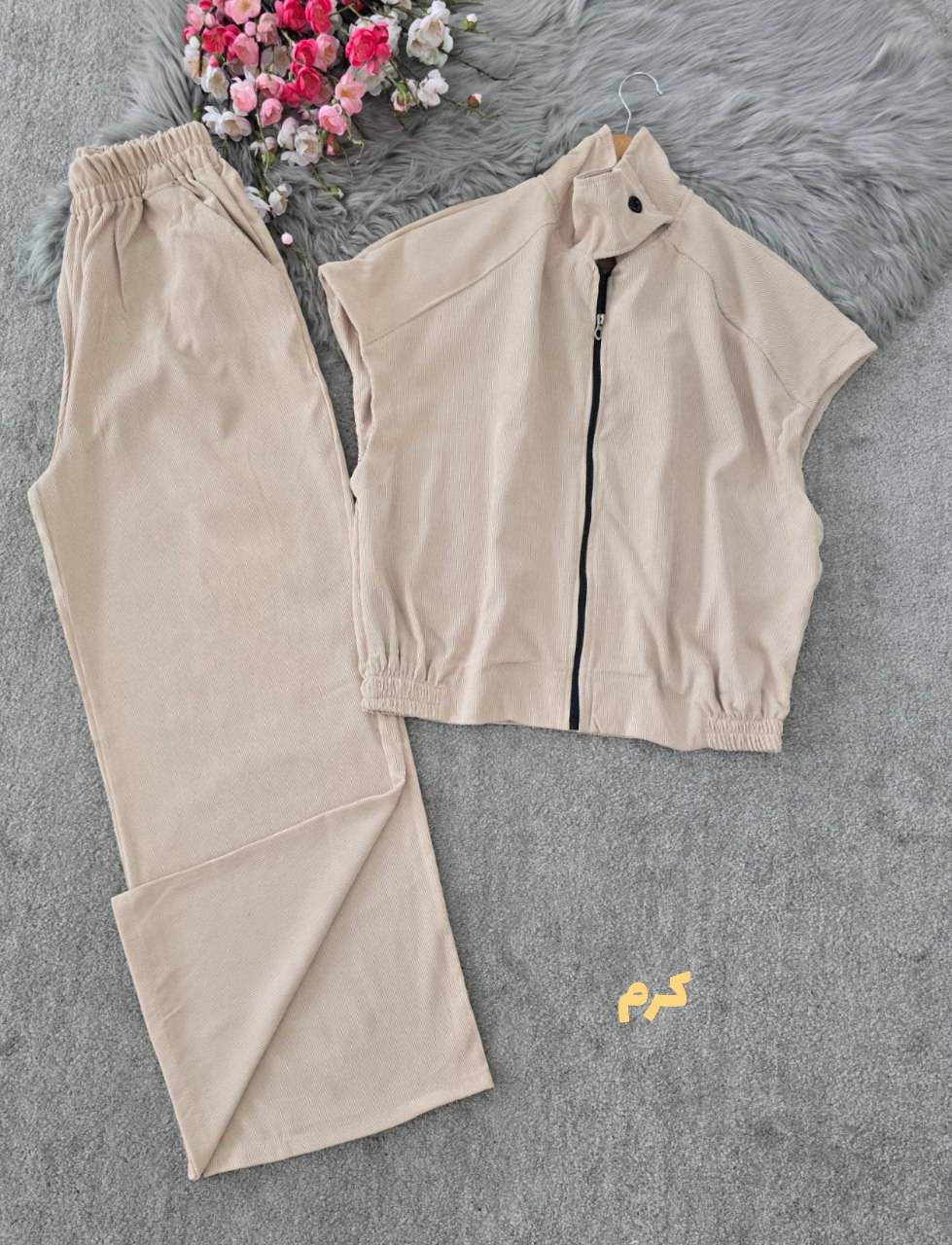 ست وست و شلوار برکه🌿 با رنگ بندی و کیفیت عالی ✅ والی27699