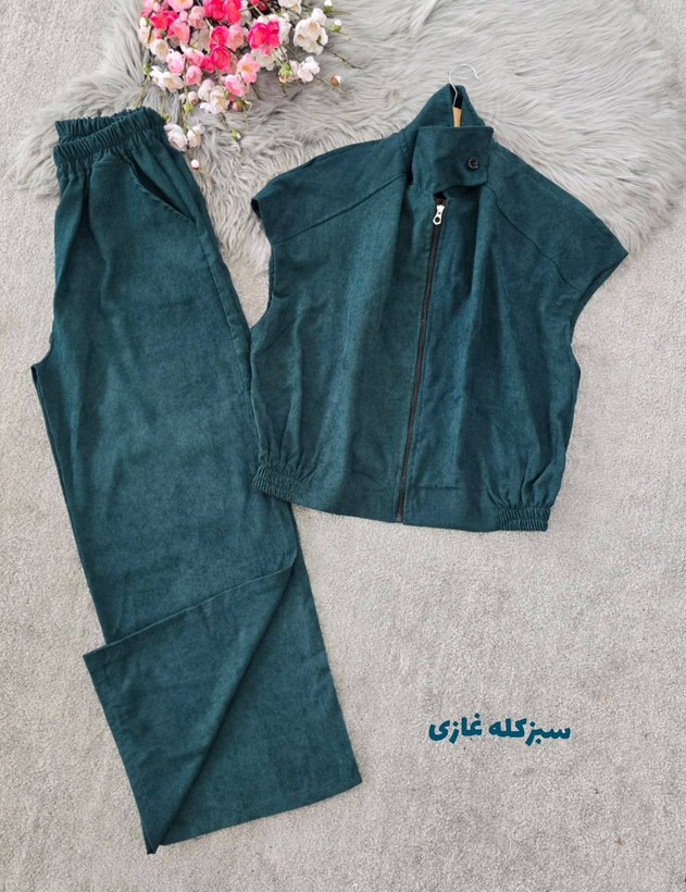 ست وست و شلوار برکه🌿 با رنگ بندی و کیفیت عالی ✅ والی27699
