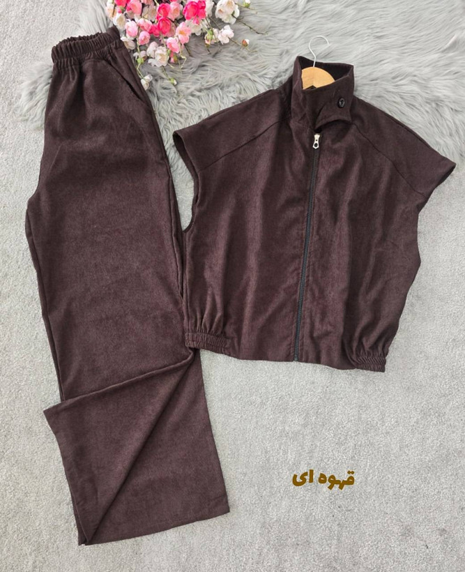 ست وست و شلوار برکه🌿 با رنگ بندی و کیفیت عالی ✅ والی27699