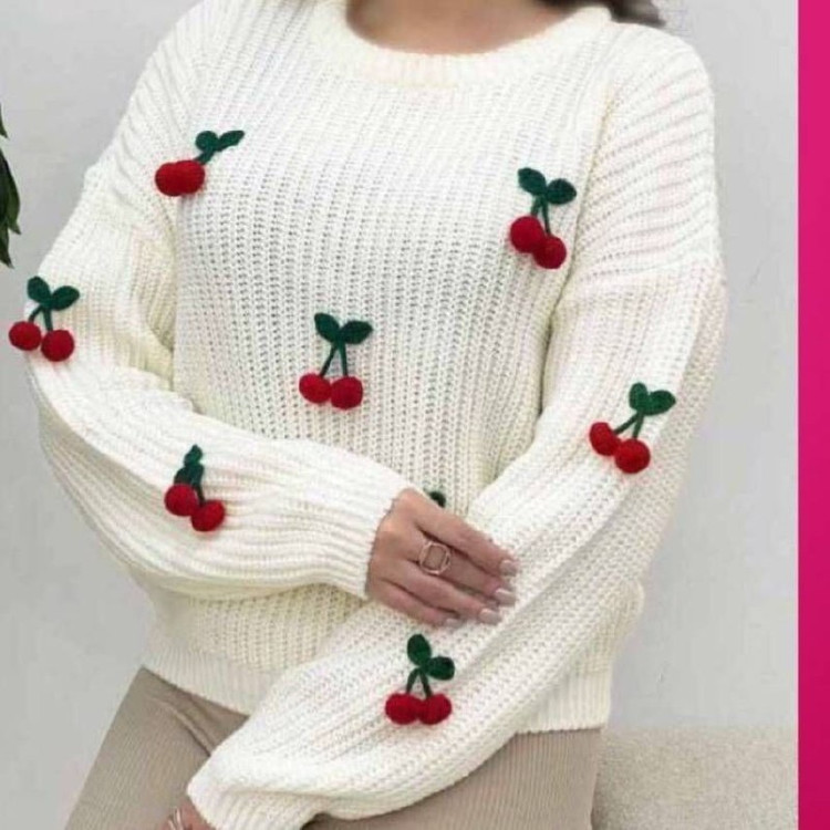 بلوز بافت گیلاسی 🍒 با رنگ بندی و کیفیت عالی ✅ الیش24415