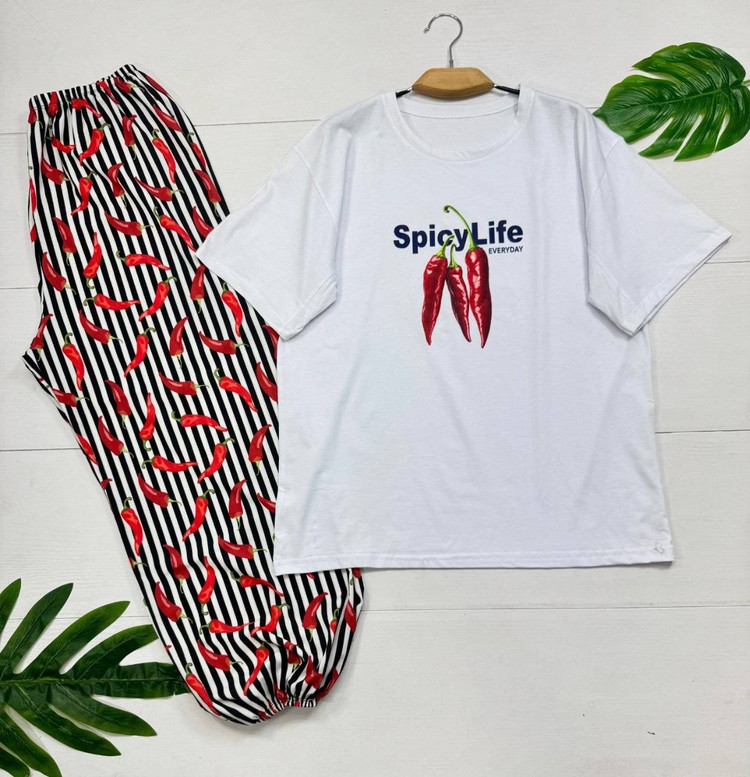 ست تیشرت و شلوار🌶️ pepper 🌿 با کیفیت عالی ✅ الیش22760