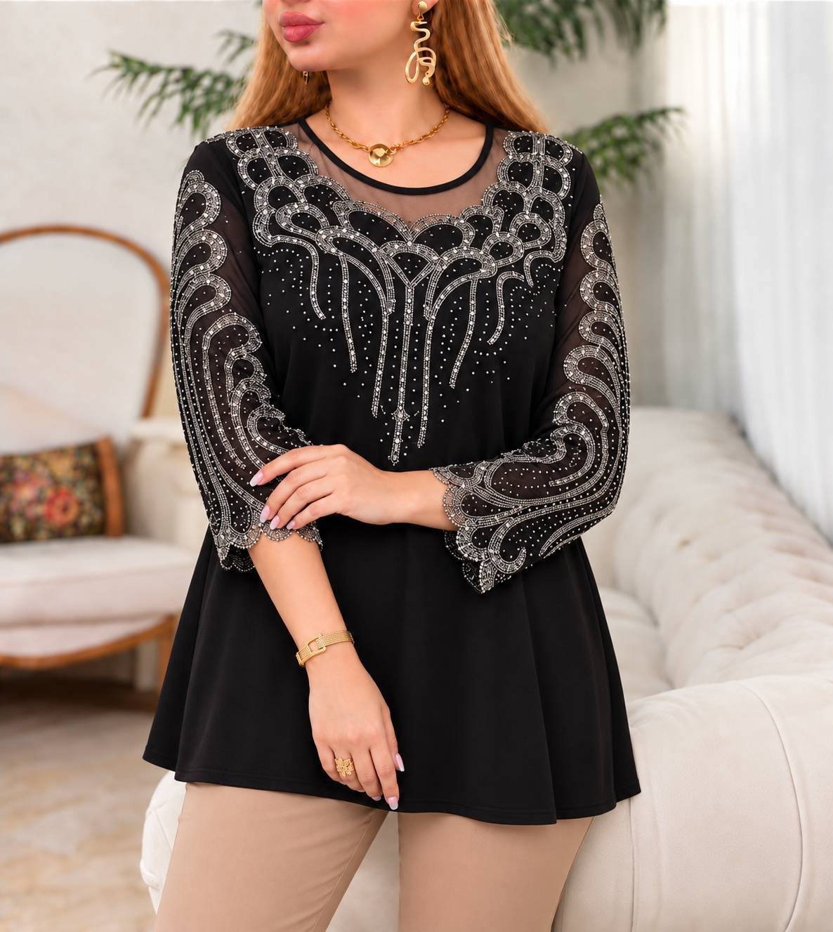 شومیز پر طاووس🌺☘️44591 نفس