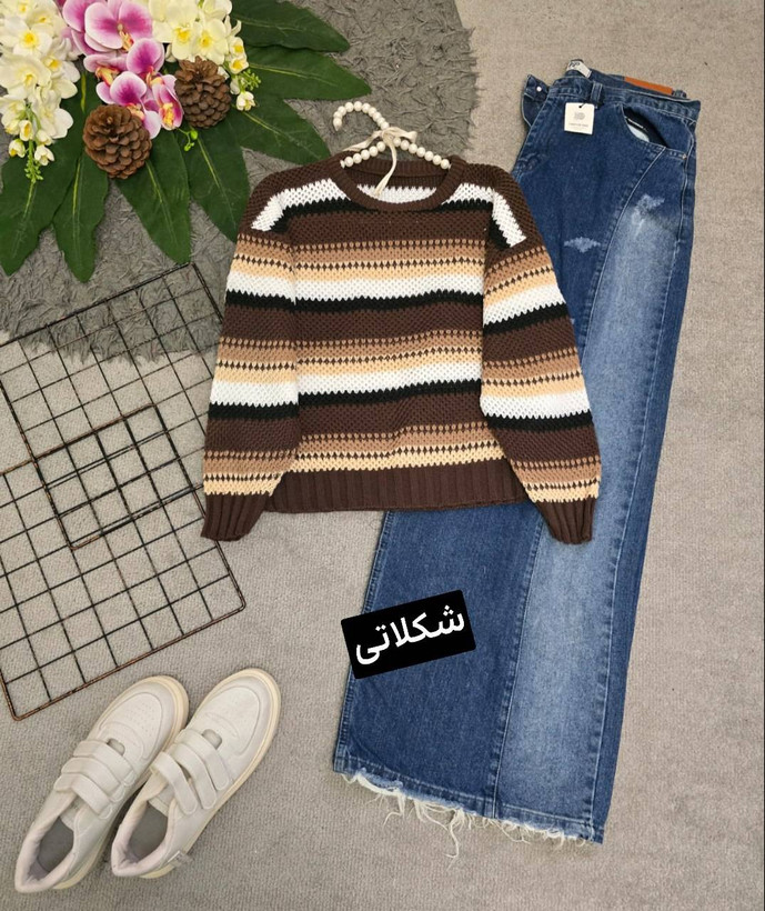 بافت رنگ رنگی☘️🌺24119نفیس
