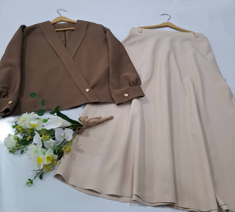 ست شومیز دامن اسرا🌺☘️سیمو۱۲۶۲۴
