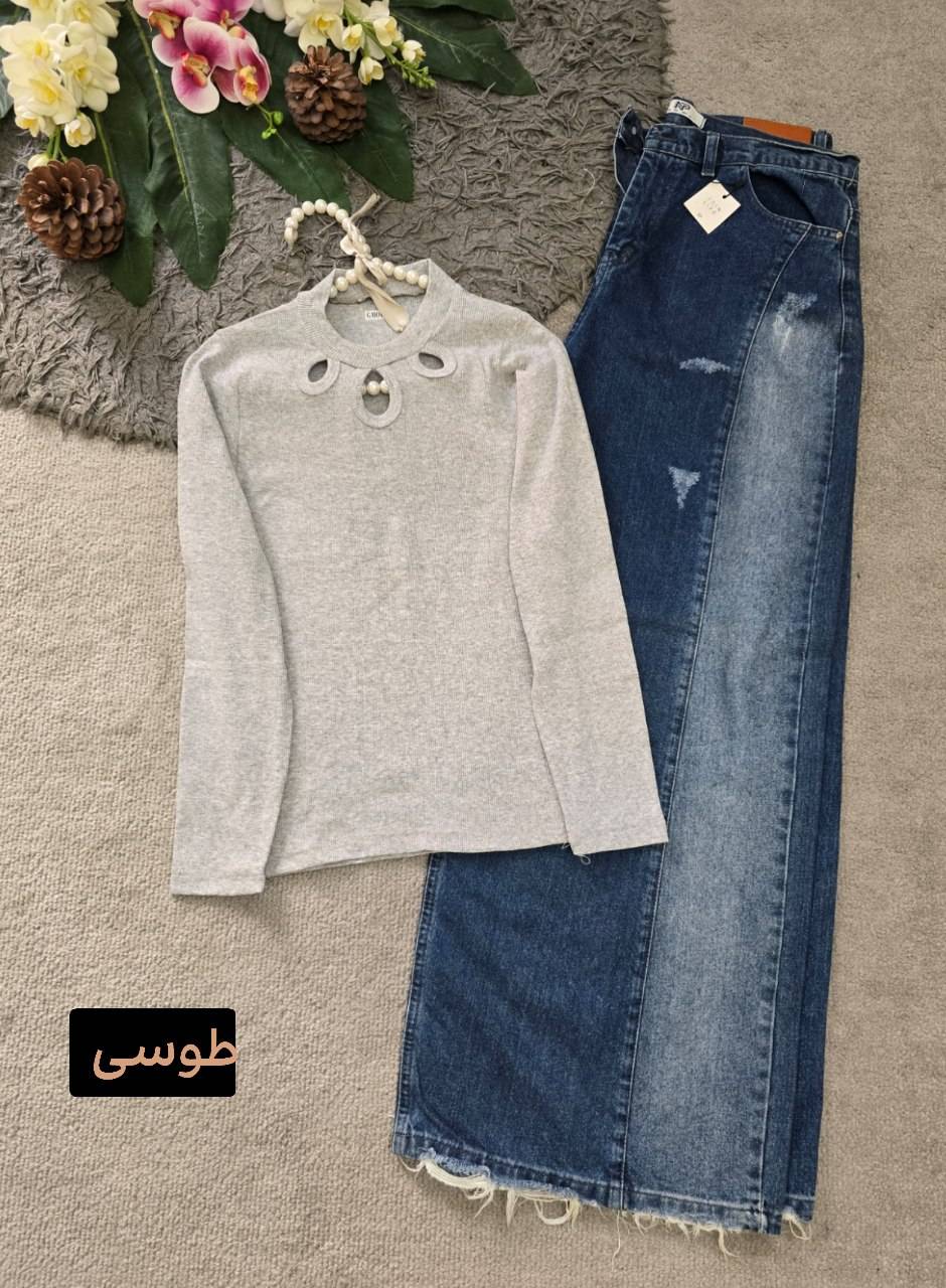بلوز یقه مدل دار ☘️🌺27794نفیس