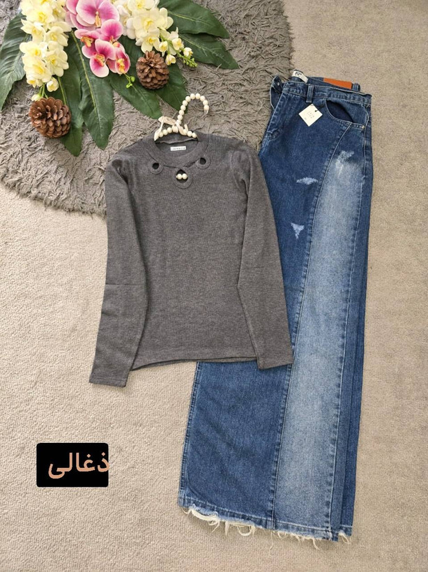 بلوز یقه مدل دار ☘️🌺27794نفیس