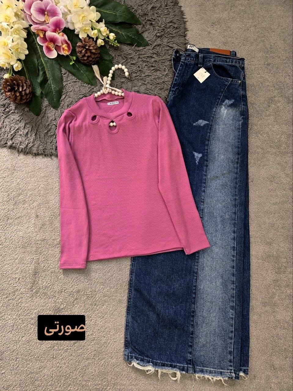 بلوز یقه مدل دار ☘️🌺27794نفیس