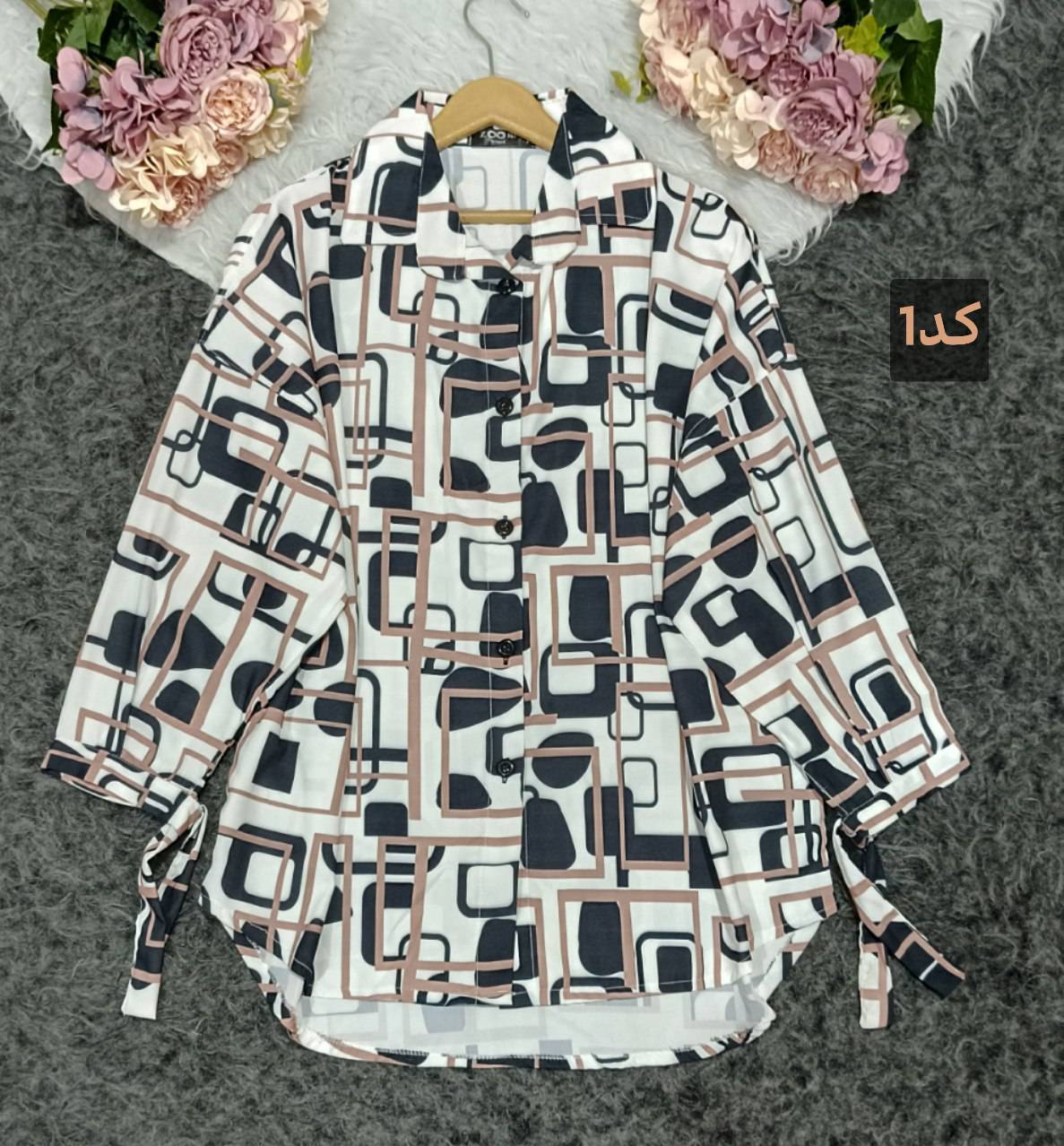 شومیز مانتویی بوگاتی 🌸😘کد 11790 باران