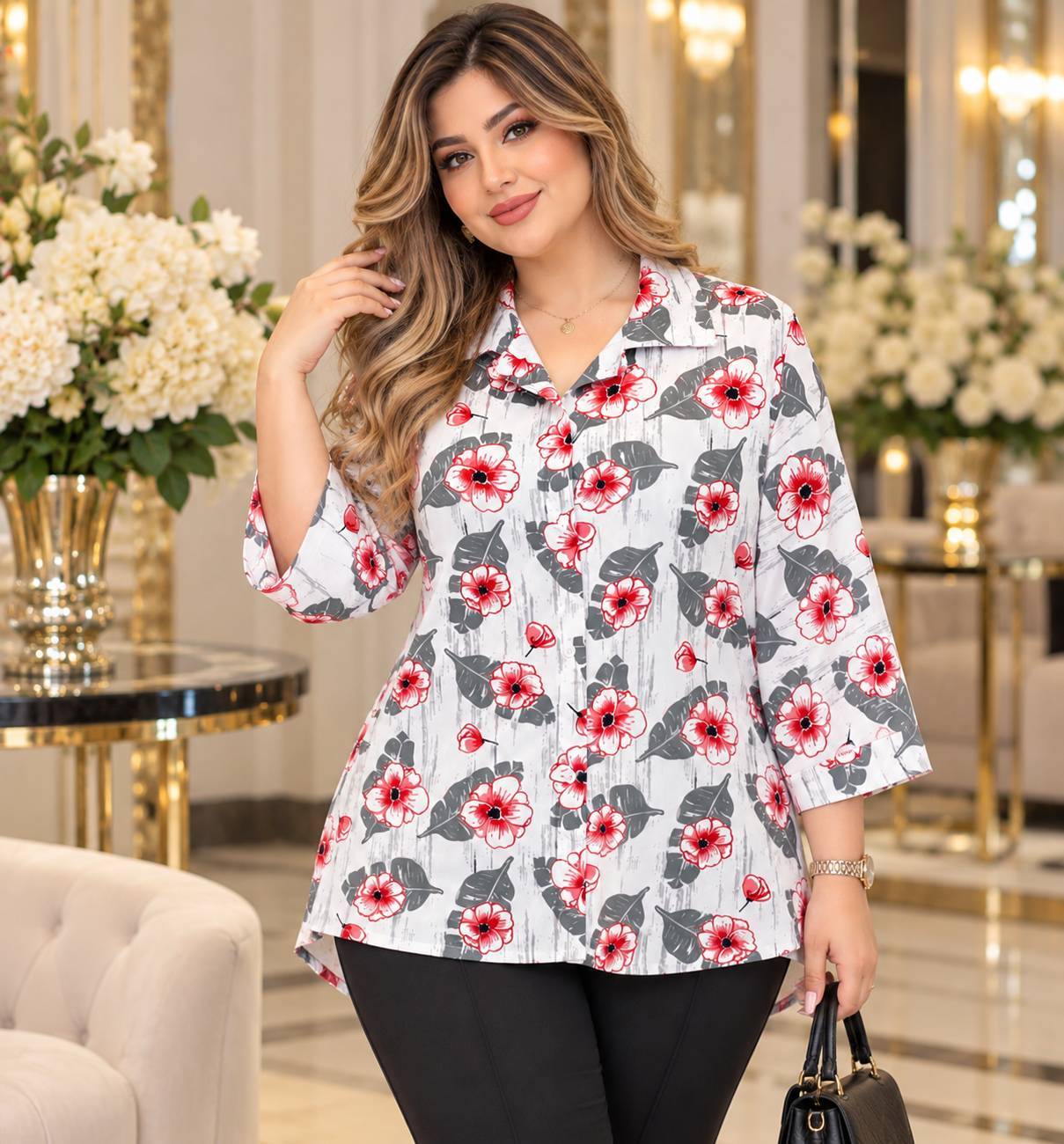 شومیز باکسی 💞😍کد 6641 ارات