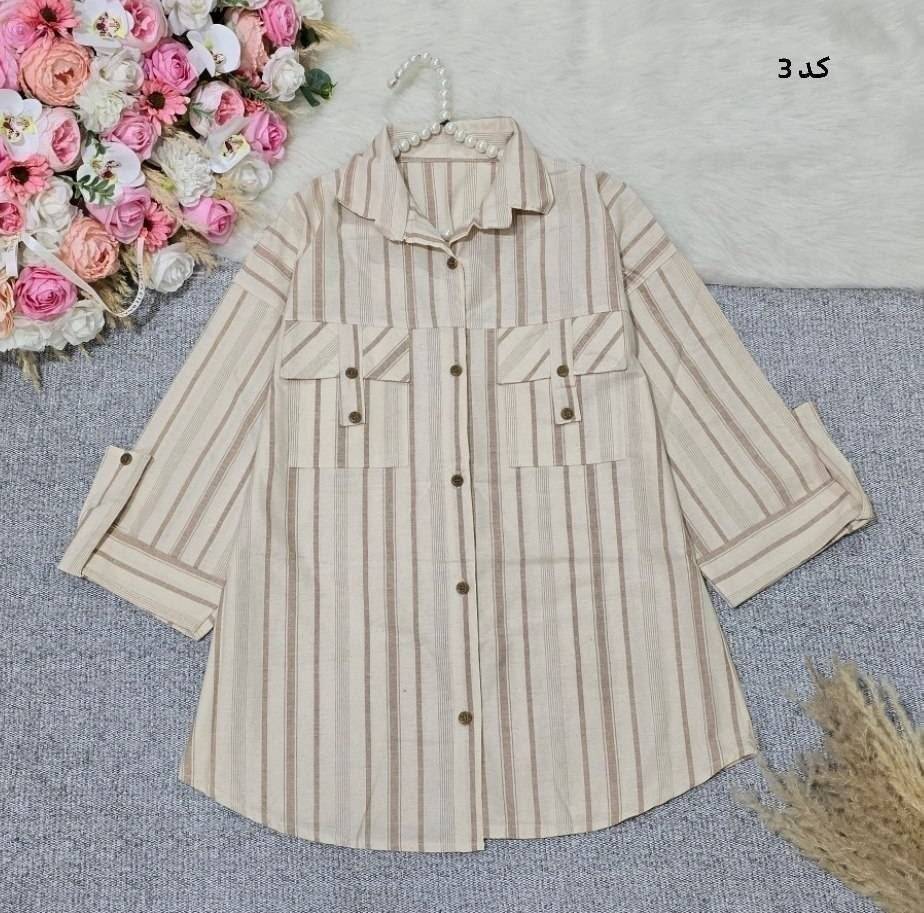 مانتو لنین راه راه 🌸🫀کد 23228 ساری