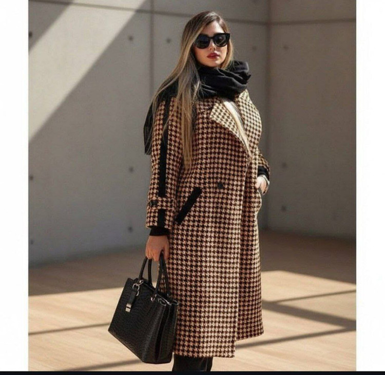 پالتو بلند رزا🌿 با کیفیت عالی ✅ الیش24521