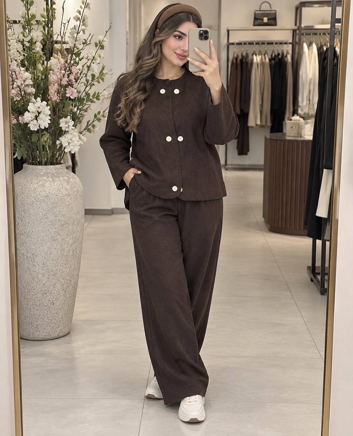 ست کت و شلوار مخمل کبریتی نوژا🌿 با کیفیت عالی ✅ والی27915
