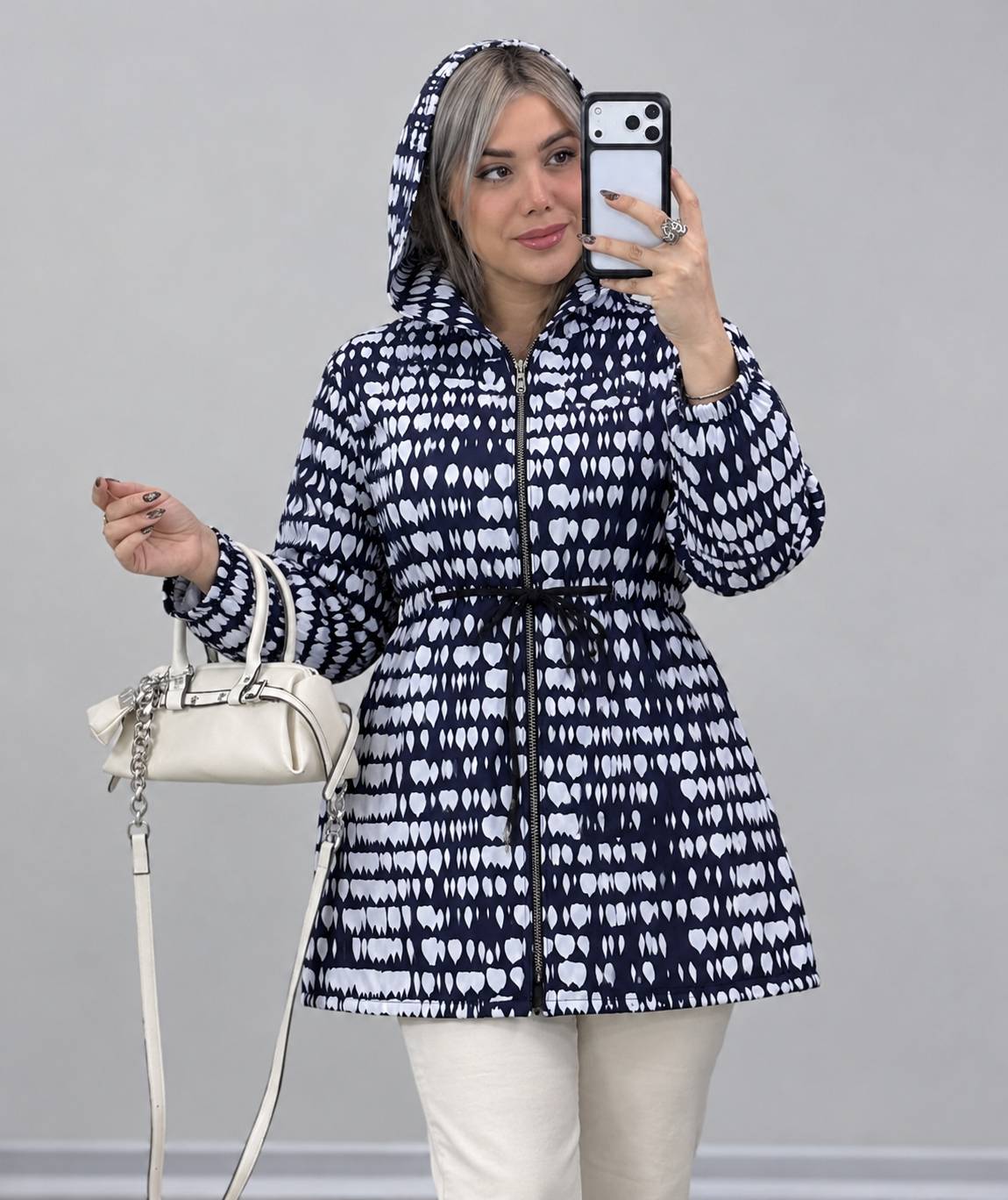 بارونی بلند نازلی 🎀🌹کد 27940 ساری