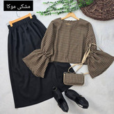 ست نارنیا (پانچ +دامن)در دو رنگ 🌈🌈کد۱۲۶۱ ست